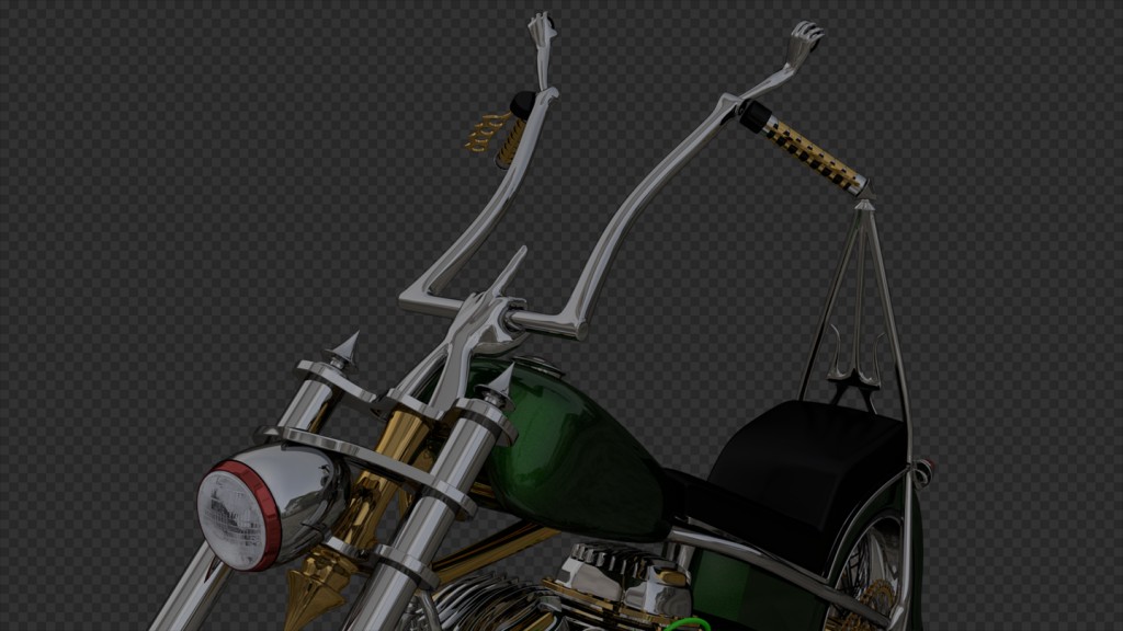70's Chopper Motorcycle preview image 2